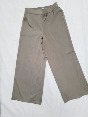 Max Studio Olive Wide-Leg Pants
